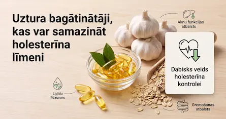 Kā samazināt holesterīnu: 10 uztura bagātinātāji un ko rāda pētījumi