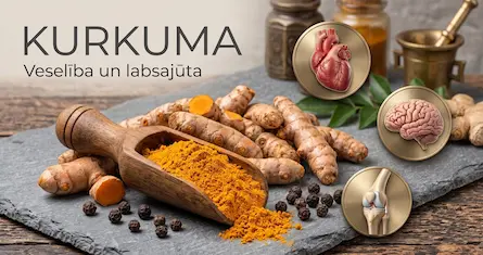 Kas ir kurkuma? Iedarbība, lietošana un kurkumīns