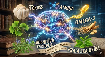 Uztura bagātinātāji smadzenēm: fokusam, atmiņai un kognitīvajai veiktspējai