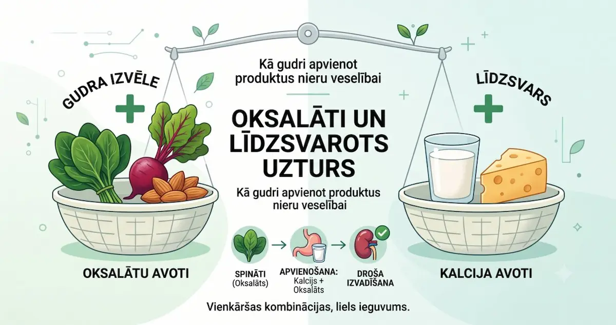 Oksalāti pārtikā un to ietekme uz veselību: kas jāzina par nierakmeņu profilaksi