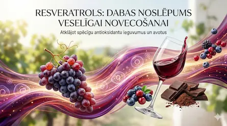 Resveratrols - antioksidants sirds veselībai un novecošanās palēnināšanai