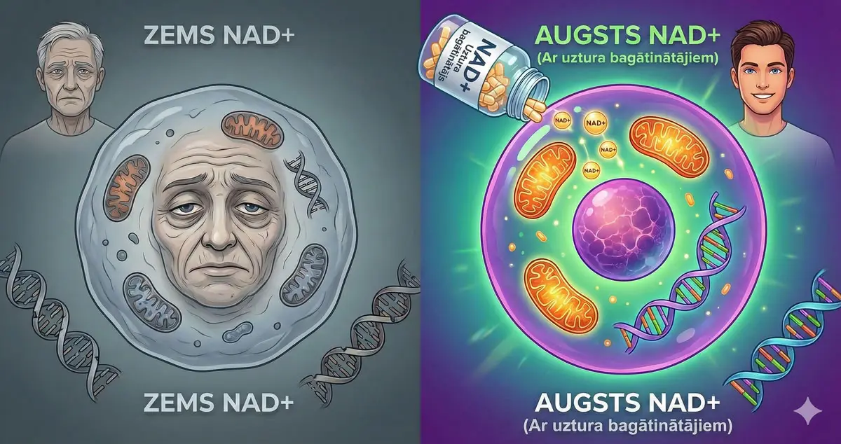 NAD+ uztura bagātinātājs: Ieguvumi, lietošana un ieteicamās devas