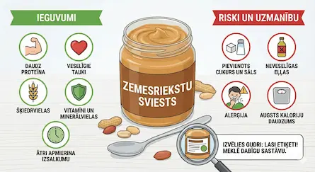 Zemesriekstu sviesta ietekme uz veselību