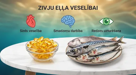 Zivju eļļa veselībai: iedarbība, deva un iespējamie riski